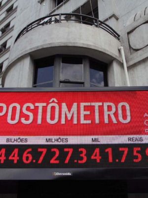 Impostômetro marca arrecadação de quase R$1,450 trilhões